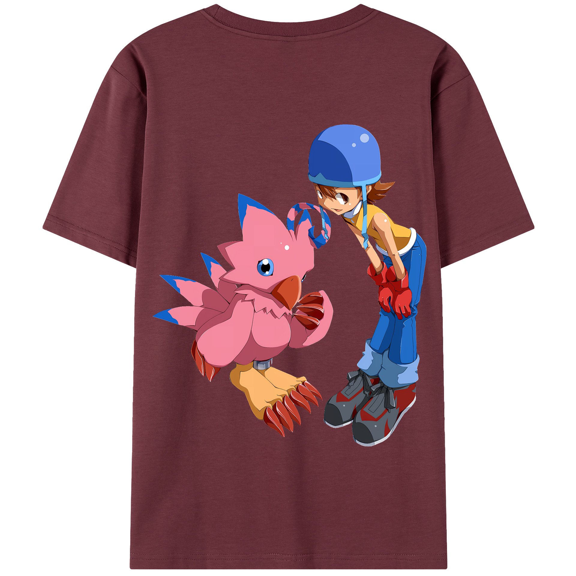 （画像用） Digimon デジタルモンスター/デジモン 綿100％半袖Tシャツ（背面プリント）
